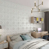 Popxstar 5-20Pcs 35*35cm Ceiling Wallpaper 3D Brick Waterproof Wall Stickers Foam Wall Paper Self-Adhesive Home Decor