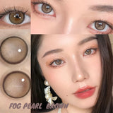 Popxstar 1Pair Myopia Lenses Contact Lenses for Eyes Lenses With Diopters Fog Pearl Eye Lenses with Prescription