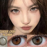 Popxstar Korean Lenses Colored Contact Lenses with Degree Myopia Lenses Blue Eye Lens Graduated Contact Lenses