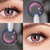 Popxstar Colorcon Pink Lenses 1 Pair Colored Contact Lenses for Eyes Big Eye Lenses Anime Lenses Cosplay Lenses Nezuko Lenses