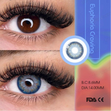 Popxstar 1 Pair Colored Contact Lenses for Eyes Blue Eye Lenses Green Contact Lenses Gray Lense Big Eye Lense