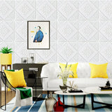 Popxstar 5-20Pcs 35*35cm Ceiling Wallpaper 3D Brick Waterproof Wall Stickers Foam Wall Paper Self-Adhesive Home Decor