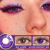 Popxstar Halloween Cosplay Lenses 2PCS  Color Contact Lenses for Eyes Blue Lense Fashion Lenses Beauty Makeup Anime Lenses