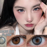 Popxstar Korean Lenses Colored Contact Lenses with Degree Myopia Lenses Blue Eye Lens Graduated Contact Lenses