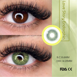 Popxstar 1 Pair Colored Contact Lenses for Eyes Blue Eye Lenses Green Contact Lenses Gray Lense Big Eye Lense