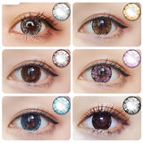 Popxstar 2pcs/pair Lenses Colored Contact Lenses for Eyes MAXIY GIRL Series 6 Tone Dia 14.5mm Comestic Color Contacts