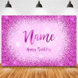 Popxstar Custom Name Photo Gold Silver Glitter Birthday Party Banner Backgrounds Baby Shower DIY Birthday Photography Backdrops Photocall