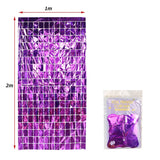 Popxstar Birthday Party Decorations Glitter Curtain 2m Length Shimmer Wall Backdrop Wedding Baby Shower Backdrops Curtain Sequin Wall