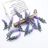 Popxstar 10Pcs Lavender Plastic Flower DIY Wedding Gifts Box Christmas Decorations for Home Christmas Garland Artificial Plants Cheap