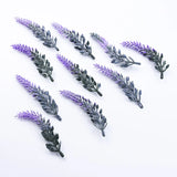 Popxstar 10Pcs Lavender Plastic Flower DIY Wedding Gifts Box Christmas Decorations for Home Christmas Garland Artificial Plants Cheap