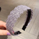 Popxstar Lace Hair Hoop Women Korean Hair Pressure Bezel Headband Fashion Spring Summer New Headwear Hair Accessories