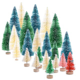 Popxstar 5-16cm Mini Christmas Tree arbol de navidad Fake Pine Trees DIY Photo Prop for Home Decoration Christmas New Year Gift