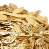 Popxstar 10Meters Gold Leaves Vine Artificial Silk Leaf Handmade Scrapbooking Craft Wreath Wedding Party Decor Fake Flower Rattan Garland