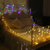 Popxstar shop party pieces 1.5m/3m/6m/10m LED Star String Lights Christmas Garland Battery USB Powered Wedding Party Curtain String Fairy Lamps For Home