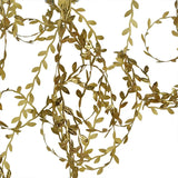 Popxstar 10Meters Gold Leaves Vine Artificial Silk Leaf Handmade Scrapbooking Craft Wreath Wedding Party Decor Fake Flower Rattan Garland