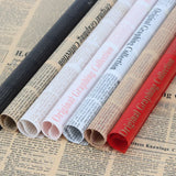 Popxstar 50*70cm 20sheets English Newspaper 17gsm Tissue Paper Flower Clothing Shoes Gift Packing Craft Wrapping Festive Party Supplies