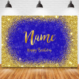 Popxstar Custom Name Photo Gold Silver Glitter Birthday Party Banner Backgrounds Baby Shower DIY Birthday Photography Backdrops Photocall