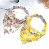 Popxstar 63 Style Bohemia Bandana For Women Elastic Hair Bands Triangle Headscarf Floral Print Head Wrap Scarf Hair Accessories Headwear