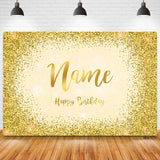 Popxstar Custom Name Photo Gold Silver Glitter Birthday Party Banner Backgrounds Baby Shower DIY Birthday Photography Backdrops Photocall