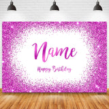 Popxstar Custom Name Photo Gold Silver Glitter Birthday Party Banner Backgrounds Baby Shower DIY Birthday Photography Backdrops Photocall