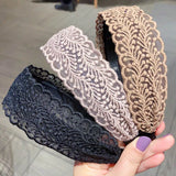 Popxstar Lace Hair Hoop Women Korean Hair Pressure Bezel Headband Fashion Spring Summer New Headwear Hair Accessories