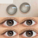 Popxstar -2pcs/pair Multi-level Color Lenses Natural Pupil Contact Lenses for Eyes Myopia Vision Correction Beauty Eye Color Lens