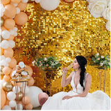 Popxstar Birthday Party Decorations Glitter Curtain 2m Length Shimmer Wall Backdrop Wedding Baby Shower Backdrops Curtain Sequin Wall