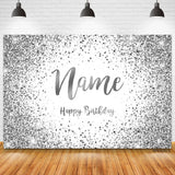 Popxstar Custom Name Photo Gold Silver Glitter Birthday Party Banner Backgrounds Baby Shower DIY Birthday Photography Backdrops Photocall