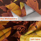 fall backgrounds Digital Printing Shading Curtain Bedroom Hole-Free Valance Curtain Pumpkin Maple Leaf Living Room Curtain