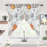 fall backgrounds Digital Printing Shading Curtain Bedroom Hole-Free Valance Curtain Pumpkin Maple Leaf Living Room Curtain