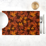 fall backgrounds iphone Thanksgiving Placemat Pumpkin Maple Leaf Decorative Tea Tablecloth Heat Insulation Non-Slip Western Placemat Cotton Linen Table Towel