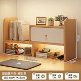 room inspo Desktop Bookshelf Retractable Height-Increasing Storage Rack Office Storage Rack Student Dormitory Bedroom Cosmetics Organizing Rack