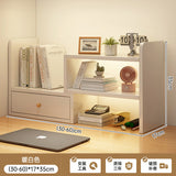 room inspo Desktop Bookshelf Retractable Height-Increasing Storage Rack Office Storage Rack Student Dormitory Bedroom Cosmetics Organizing Rack