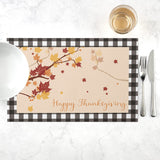 fall backgrounds iphone Thanksgiving Placemat Pumpkin Maple Leaf Decorative Tea Tablecloth Heat Insulation Non-Slip Western Placemat Cotton Linen Table Towel