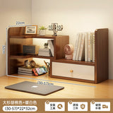 room inspo Desktop Bookshelf Retractable Height-Increasing Storage Rack Office Storage Rack Student Dormitory Bedroom Cosmetics Organizing Rack