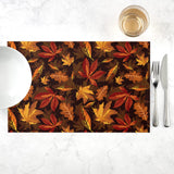 fall backgrounds iphone Thanksgiving Placemat Pumpkin Maple Leaf Decorative Tea Tablecloth Heat Insulation Non-Slip Western Placemat Cotton Linen Table Towel