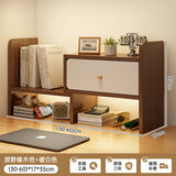 room inspo Desktop Bookshelf Retractable Height-Increasing Storage Rack Office Storage Rack Student Dormitory Bedroom Cosmetics Organizing Rack