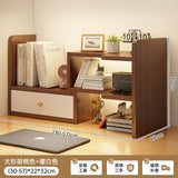 room inspo Desktop Bookshelf Retractable Height-Increasing Storage Rack Office Storage Rack Student Dormitory Bedroom Cosmetics Organizing Rack