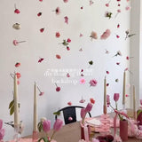 room ideas aesthetic Little Red Book DIY Flower Curtain Material Package Artificial Flower Homemade Flower Flap Rain Fish Line Package Suspension Door Curtain Decoration