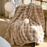 room inspo Autumn and Winter Class a Lazy Rabbit Velvet Blanket Thickened Warm Fur Velvet Nap Blanket Compressed Delivery