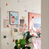 room ideas aesthetic Little Red Book DIY Flower Curtain Material Package Artificial Flower Homemade Flower Flap Rain Fish Line Package Suspension Door Curtain Decoration