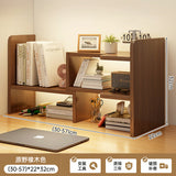 room inspo Desktop Bookshelf Retractable Height-Increasing Storage Rack Office Storage Rack Student Dormitory Bedroom Cosmetics Organizing Rack