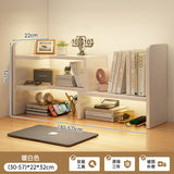 room inspo Desktop Bookshelf Retractable Height-Increasing Storage Rack Office Storage Rack Student Dormitory Bedroom Cosmetics Organizing Rack