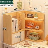 room inspo Desktop Bookshelf Retractable Height-Increasing Storage Rack Office Storage Rack Student Dormitory Bedroom Cosmetics Organizing Rack