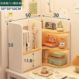 room inspo Desktop Bookshelf Retractable Height-Increasing Storage Rack Office Storage Rack Student Dormitory Bedroom Cosmetics Organizing Rack