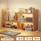 room inspo Desktop Bookshelf Retractable Height-Increasing Storage Rack Office Storage Rack Student Dormitory Bedroom Cosmetics Organizing Rack