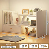 room inspo Desktop Bookshelf Retractable Height-Increasing Storage Rack Office Storage Rack Student Dormitory Bedroom Cosmetics Organizing Rack