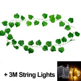 Popxstar 2M Christmas Garland with Light Artificial Red Berry Holly Leaves Ivy Vine Rattan Wreath for Christmas Tree Ornament Home Decors