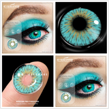 Popxstar Color Contact Lenses For Eyes 2pcs Anime Cosplay Colored Lenses Blue Crazy Halloween Lenses Contact Lens Beauty Makeup