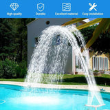 Popxstar Waterfall Swimming Pool Fountain Adjustable Dual Spray Water Fountain Pool Decoration Funny Swimming Pool Cooling For Yard